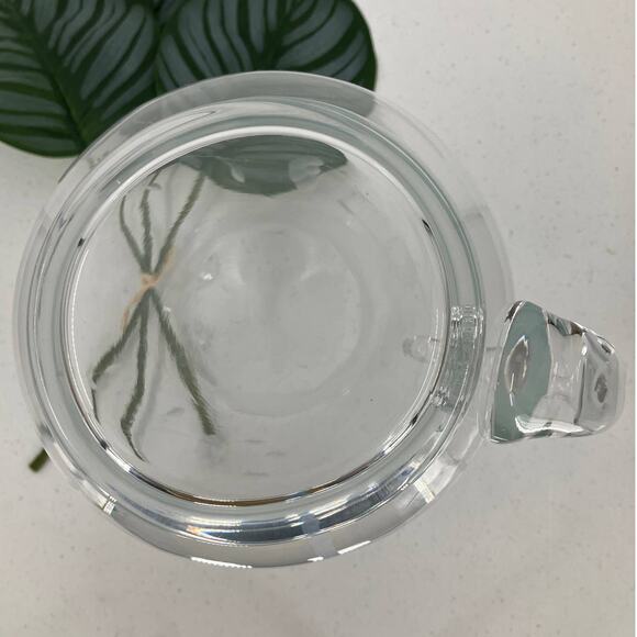 Vintage Princess House Heritage Floral 10 in. Ice Lip Etched Cut Crystal Pitcher - Picture 5 of 10